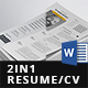Resume/CV Bundle - 2in1 - GraphicRiver Item for Sale