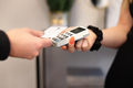 Hand Of Female Client Using Credit Card For Payment - PhotoDune Item for Sale