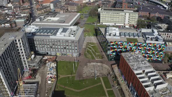 Work continues on the new Hilton hotel complex at the One Smithfield Stoke on Trent City Council bui