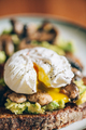 Healthy breakfast from poached eggs and mushrooms - PhotoDune Item for Sale