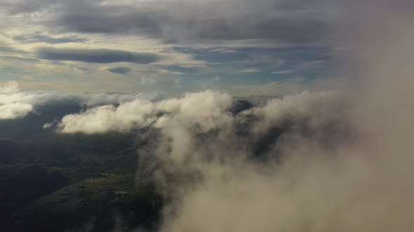 Beautiful Nature Norway over the Cloud