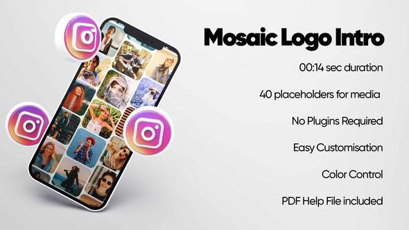Mosaic Logo Intro I Instagram Version
