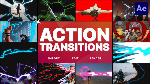 Action Transitions | After Effects