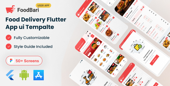 FoodBari Flutter - Food Ordering User App Ui Kit