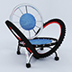 Low Poly 3d Tyre Chair - 3DOcean Item for Sale