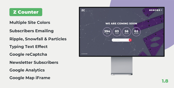 Z Counter - Coming Soon Countdown with Admin Panel