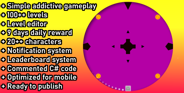 Unity Game Template - Circle Jump - Compatible with Unity 6!