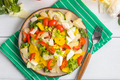 Salad with cheese and fresh vegetables. - PhotoDune Item for Sale
