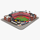 Busch Baseball Stadium - 3DOcean Item for Sale