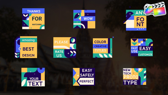 Color Creative Titles for FCPX alt