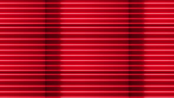 Red color Neon light geometric glowing line animation. Vd 709