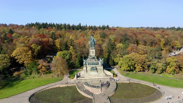 Niederwald Memorial in Ruedesheim, Rhinland-Palatinate, Germany