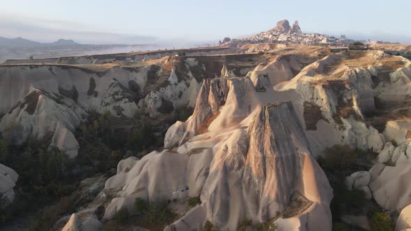 Cappadocia Landscape Aerial View, Turkey, Goreme National Park