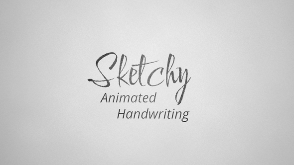 Sketchy - Animated Handwriting Typeface
