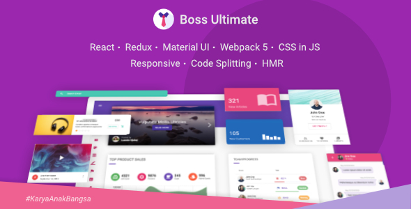 Boss Ultimate - React Admin Template Material Design