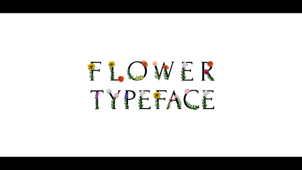 Flower Typeface | After Effects alt