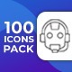100 Artificial Intelligence Line Icons - VideoHive Item for Sale
