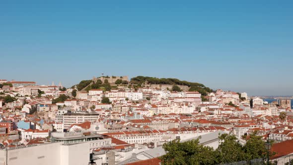 View of Castelo do Sao Jorge from Bairro Alto