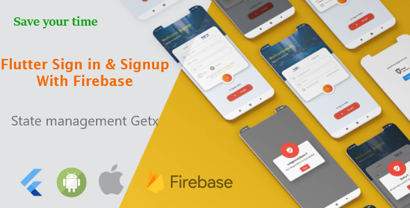 QuickStart Flutter Getx | Firebase – Login and Register with Getx Android & ios