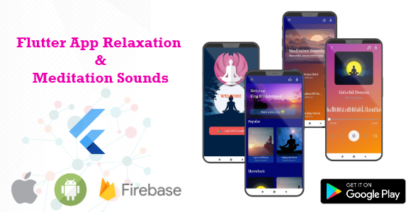 Flutter App Relaxation & Meditation Sounds Application