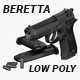 Guns Beretta M92A1 low poly - 3DOcean Item for Sale