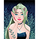 Portrait of a Fairy with Horns - GraphicRiver Item for Sale