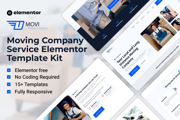 UMovi - Moving Company Service Elementor Template Kit