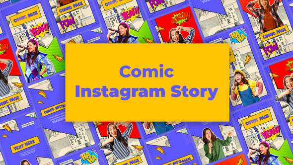 Comic Instagram Story Template