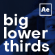 Big Lower Thirds - VideoHive Item for Sale