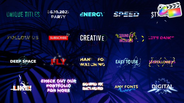 Cartoon Unique Titles | FCPX alt