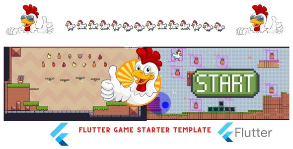 Flutter Game – Starting Template for Game Development – Duck Launcher