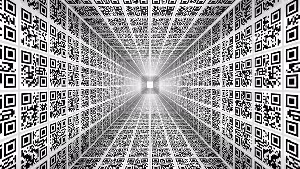 Qr Code Tunnel Background