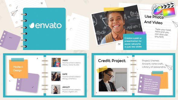 School Education Slideshow for FCPX alt