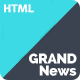 Grand News | Magazine Newspaper HTML - ThemeForest Item for Sale