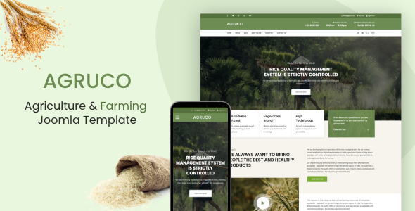 Agruco - Agriculture & Organic Food Joomla 5 Template