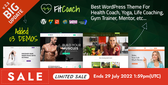 Fit Coach - Health, Yoga and Lifestyle WordPress Theme