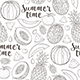 Seamless Pattern with Tropical Juicy Fruits. - GraphicRiver Item for Sale