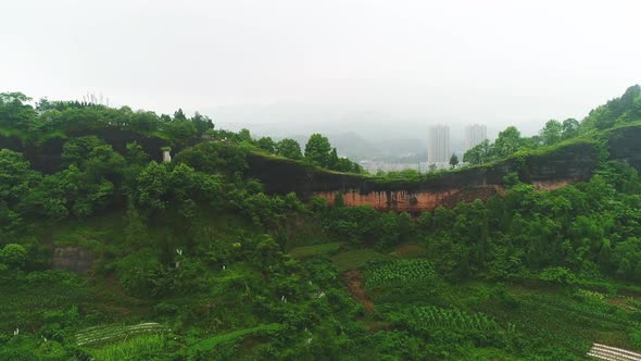 Aerial View of Songtao Miao Autonomous County, Guiyang, China