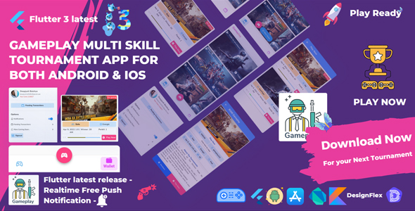 Gameplay Multi Skill Tournament App for Android & IOS - Flutter 3