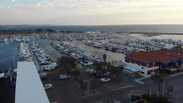 Aerial view of a Boat Harbor