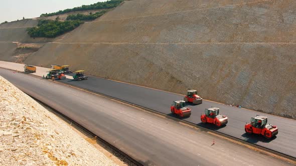 Road Roller at a Construction