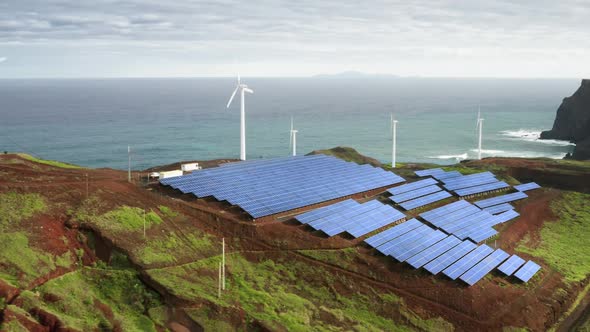 Aerial View of Wind Energy Delivering Clean and Climatefriendly Electricity alt