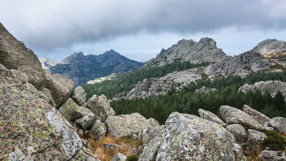 Monte Limbara Summit in Sardinia, Italy