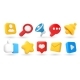 Social Media 3D Icons - GraphicRiver Item for Sale