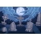 Full Moon Over Graveyard - GraphicRiver Item for Sale