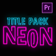 Neon Title Pack - VideoHive Item for Sale