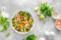Shrimp, avocado and mango salad with fresh green lettuce. Prawn salad - PhotoDune Item for Sale