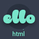 ELLO - Multipurpose App Landing HTML Template - ThemeForest Item for Sale