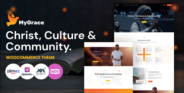 MyGrace - Churches and Charity WordPress Theme