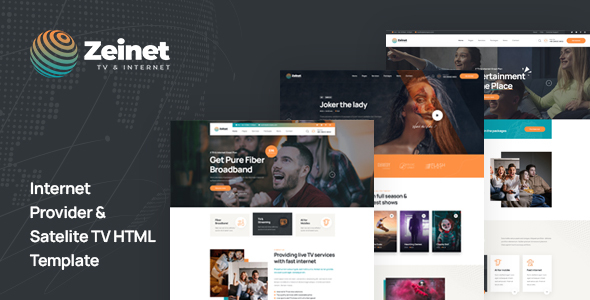 Zeinet - Internet Provider & Satellite TV HTML Template